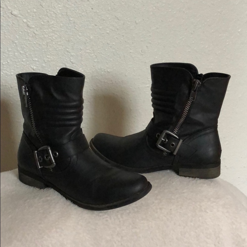 Rampage Ronnie Biker Boots